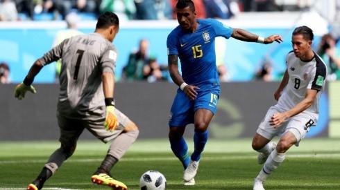 Brazil v Costa Rica: Group E - 2018 FIFA World Cup Russia - <enter caption here> during the 2018 FIFA World Cup Russia group E match between Brazil and Costa Rica at Saint Petersburg Stadium on June 22, 2018 in Saint Petersburg, Russia. - Images cannot be used in books or individually in the form of mobile alert services or downloads without prior approval from FIFA