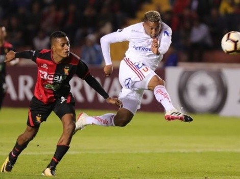 Gabriel Torres casi debuta con gol en la Copa Libertadores