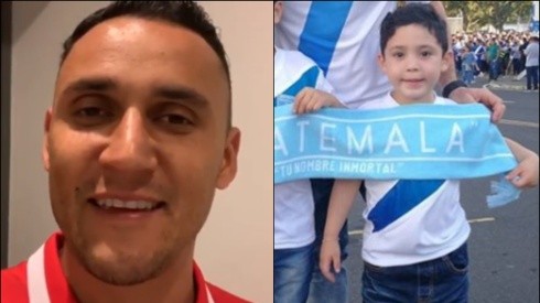 Detallazo de Keylor Navas con el hijo de un jugador de Guatemala
