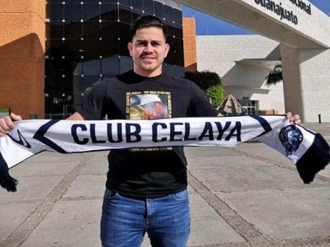 La reacción de Fito Zelaya tras convertir su primer gol en el Celaya