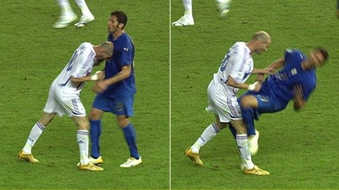 Zidane escuchó un insulto de Materazzi y reaccionó.