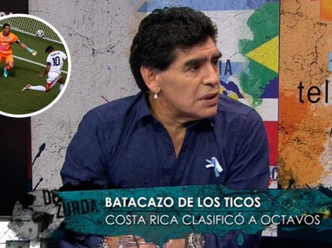 Los elogios de Diego Maradona tras la victoria de Costa Rica ante Italia en Brasil 2014