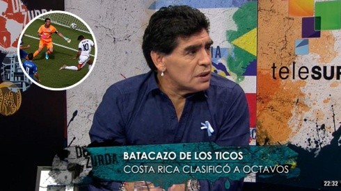 La opinión de Maradona sobre la victoria de Costa Rica contra Italia en 2014