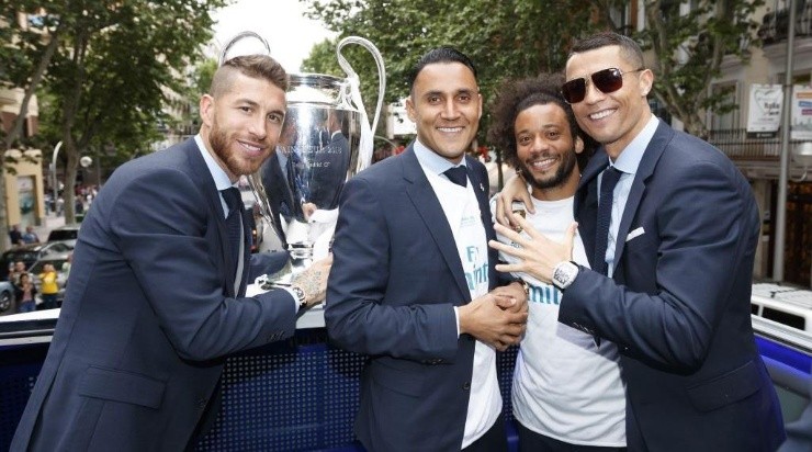 Keylor y Cristiano ganaron tres champions en el Real Madrid. (Getty Images)