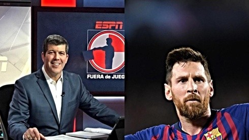 Fernando Palomo y Lionel Messi