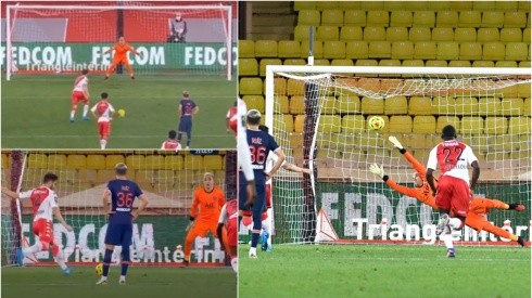 Keylor Navas no pudo detener el penal con el que perdió el PSG ante Mónaco