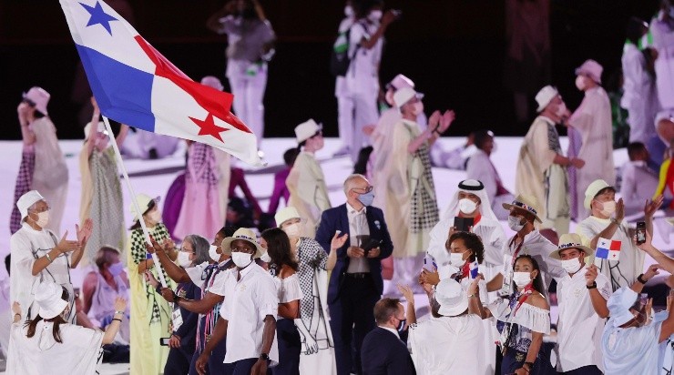 Panamá fueron los últimos centroamericanos en ingresar a la inauguración de Tokio 2020. (@juegosolimpicos)