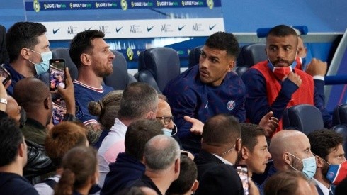 La cara de Lionel Messi en el banquillo lo dice todo