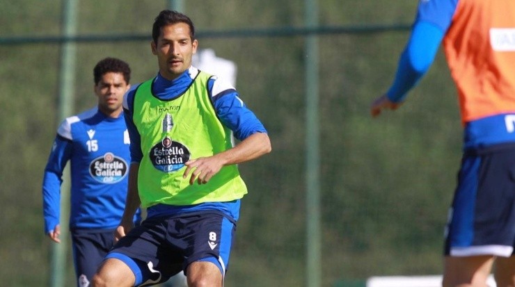 Celso Borges entrenando con el Deportivo La Coruña. (Celso Borges, Instagram)