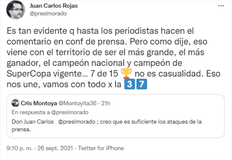 Juan Carlos Rojas (Twitter)