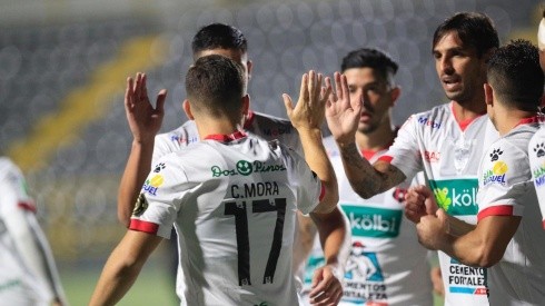 Alajuelense celebrando un gol (Alajuelense Oficial)