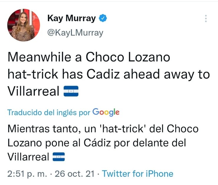 Kay Murray, ESPN (Twitter)