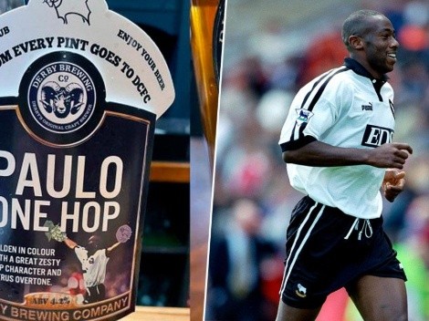 Derby County lanza una cerveza con la imagen de Paulo Wanchope