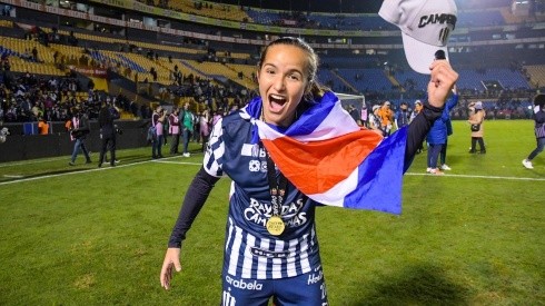 Valeria del Campo es la primera jugadora costarricense en ganar un campeonato en la Liga MX Femenil (Valeria del Campo, Facebook)