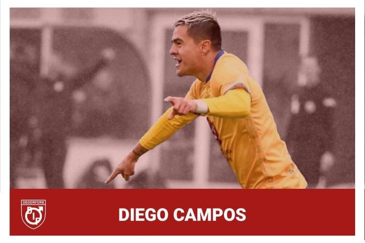 Diego Campos jugará en el Degerfors IF de Suecia.