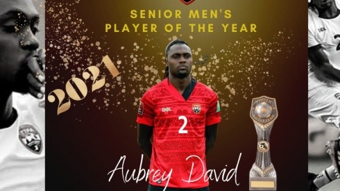 Aubrey David fue galardonado en su país (TTFA Oficial)