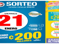 ◉ Chances de Costa Rica de HOY: sorteo, resultados y números ganadores viernes 21 de enero | Lotería Costa Rica Premio Mayor ¢200 millones