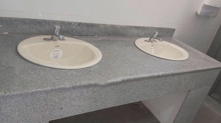 El baño del Estadio Nacional está casi listo.
