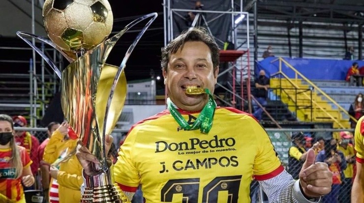 Jeaustin Campos fue el DT campeón de la 29 con Herediano (CSH Oficial)