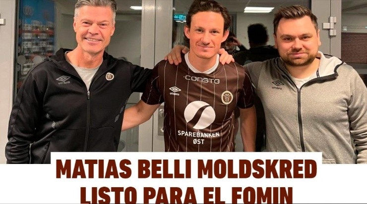 Matías Belli anunciando en su nuevo equipo.