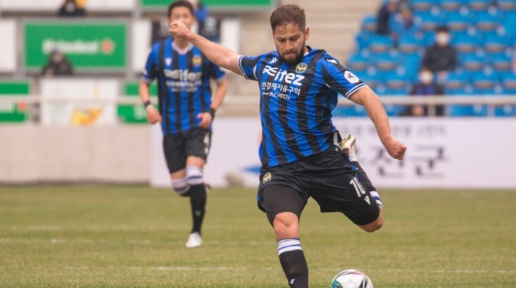 Elías Aguilar es jugador clave del Incheon United (Gertty)