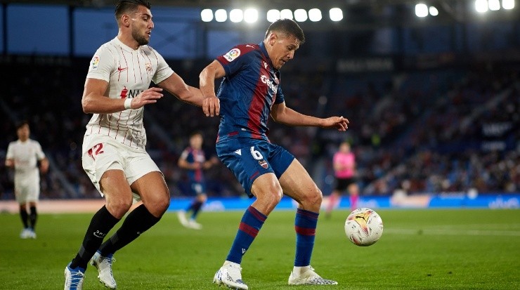 Duarte ingresó al terreno de juego al 39´, tras la lesión de Sergio Postigo (Getty)