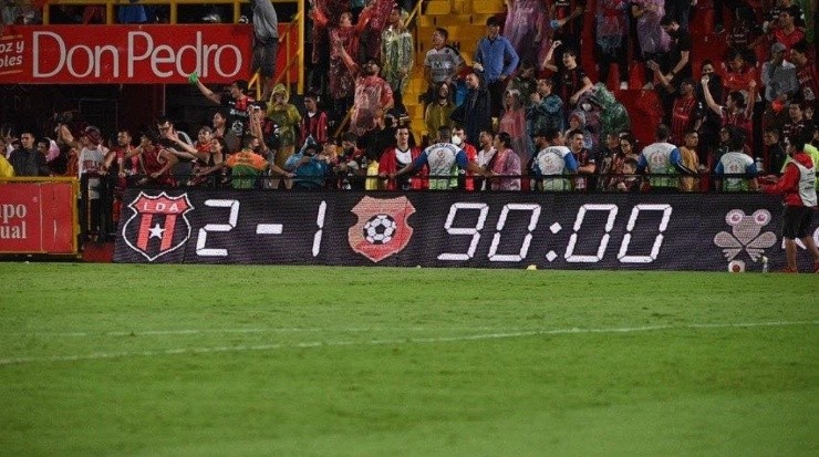 Marcador final tras los 90 minutos (LDA)