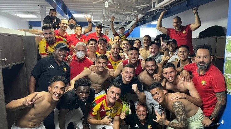 Herediano celebró en su camerino el pase a las semifinales (CSH)