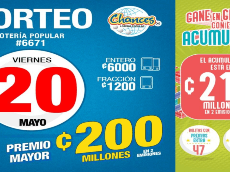 ◉ Chances de Costa Rica de HOY: sorteo, resultados y números ganadores viernes 20 de mayo | Lotería Costa Rica Premio Mayor ¢200 millones