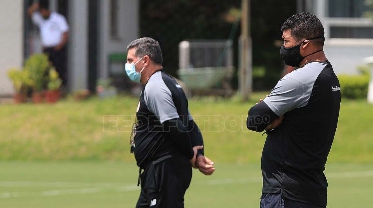 Luis Fernando Suárez y Ronald Gómez, Selección de Costa Rica (Fedefut CRC)