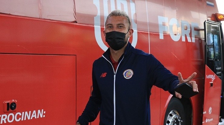 Francisco Calvo viajó con el cuadro tico (Fedefut CRC)