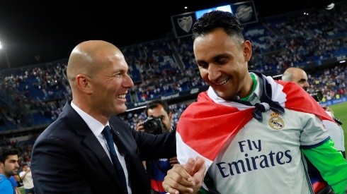 Zidane y Navas ya se conocen muy bien y han pasado momentos inolvidables juntos (Getty)