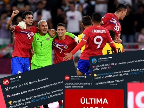 Así reaccionaron los medios tras la clasificación de Costa Rica a Qatar