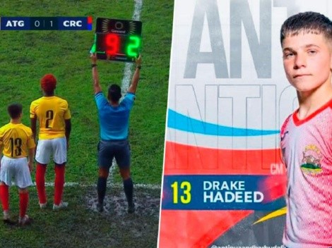 Drake Hadeed: con 14 años enfrentó a Costa Rica en el Premundial Concacaf