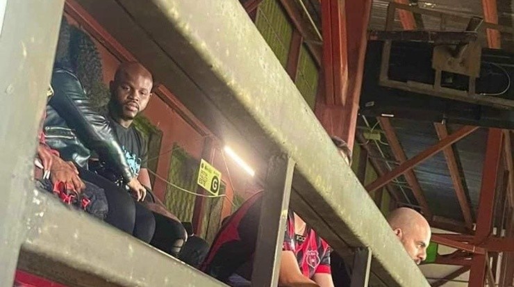 Esta fue la imagen divulgada por TDMás del delantero en el estadio manudo (TDMás)