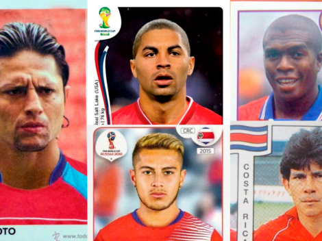 Los futbolistas de Costa Rica que estuvieron en álbumes Panini pero que no fueron al Mundial