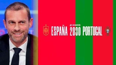 Presidente de UEFA confía que FIFA escoga a España y Portugal para Mundial 2030.