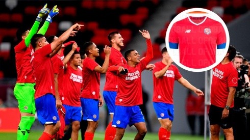 Las nuevas camisetas que usará Costa Rica en el Mundial de Qatar 2022.