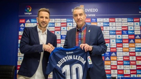 Agustín Lleida fue presentado este jueves como nuevo Gerente Deportivo del Real Oviedo de España (Real Oviedo)