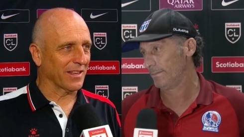 Fabián Coito y Pedro Troglio, técnicos de de Alajuelense y Olimpia respectivamente