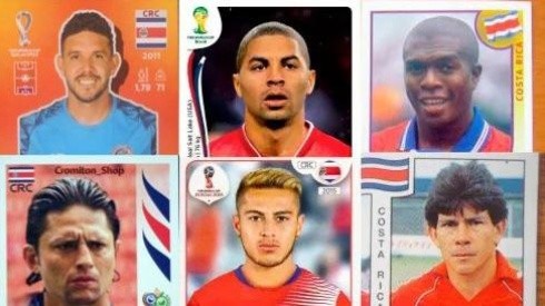 Los futbolistas de Costa Rica que estuvieron en álbumes Panini pero que no fueron al Mundial.