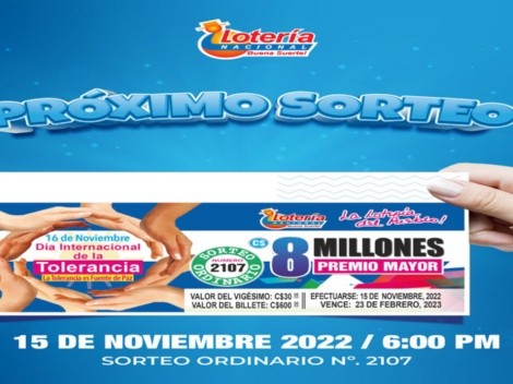 ◉ Lotería Nica de HOY, martes 15 de noviembre: sorteo y números