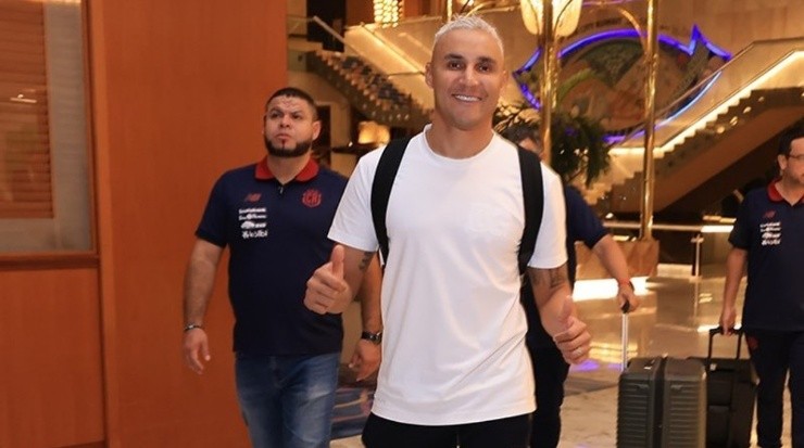 Navas arribó a Qatar este viernes, junto al resto de la Selección tica (Fedefut CRC)