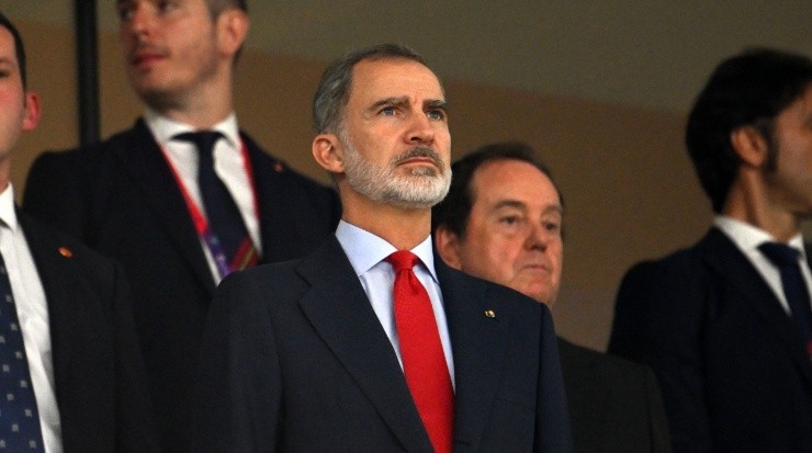 El Rey de España presenció el 7 por 0 de su selección ante Costa Rica (Getty)
