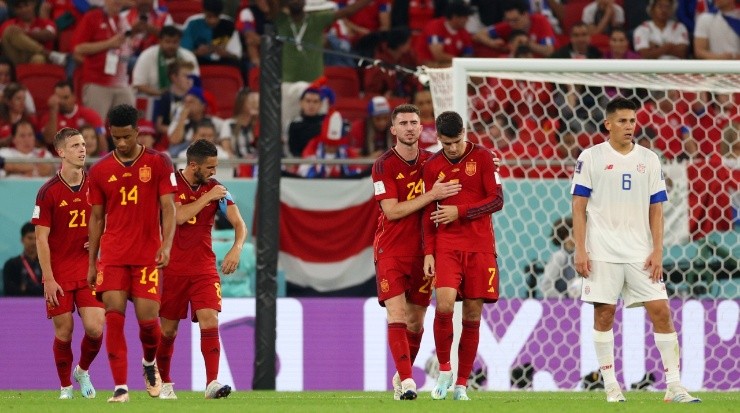 España vapuleó a La Sele en el jugo inicial por fase de grupos (Getty)