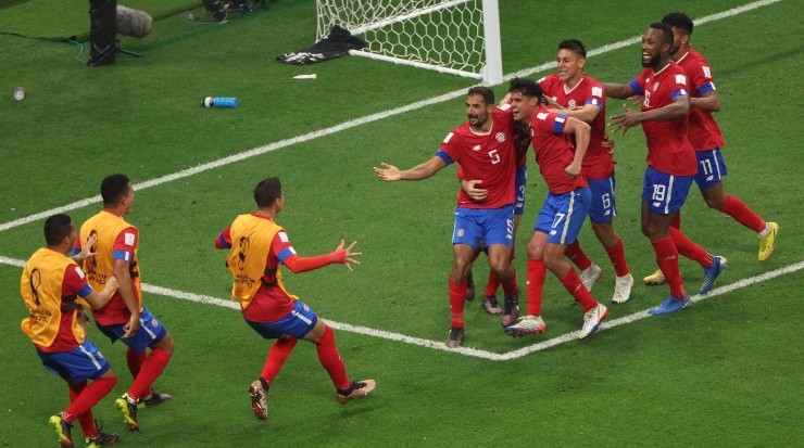 Los ticos festejaron a lo grande las anotaciones ante Alemania, pero al final no les alcanzó (Getty)