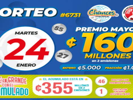 ◉ Chances de Costa Rica de HOY, martes 24 de enero: sorteo, resultados y números ganadores | Lotería Costa Rica Premio Mayor ¢160 millones