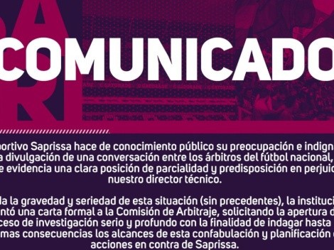 Saprissa pide acciones tras filtración de conversaciones en WhatsApp de árbitros