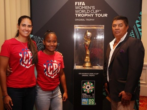 El trofeo del Mundial Femenino se exhibió en Costa Rica