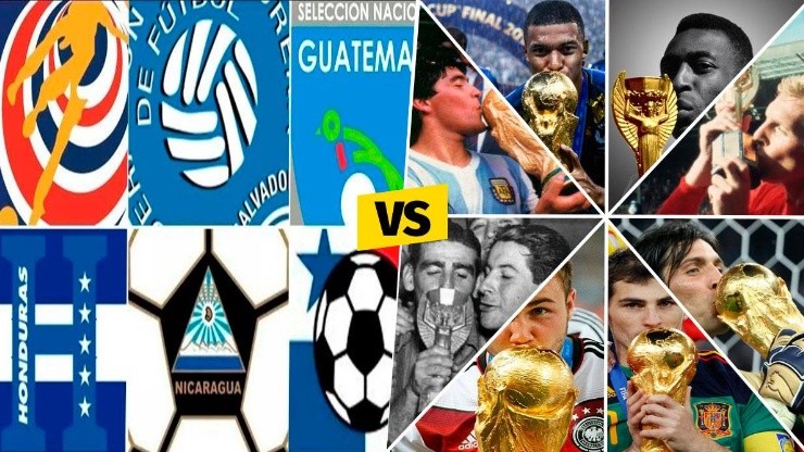 El historial de Centroamérica contra los campeones del mundo